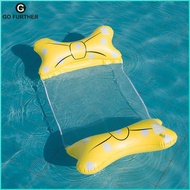 Bowknot Floating Bed Chair Foldable Portable Swimming Air Mattress PVC Inflatable Floating Row Ergonomic Swimming Pool Accessories