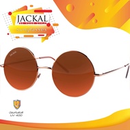 JACKAL SUNGLASSES แว่นตากันแดด (แจ็คเกิ้ล) รุ่น RETRO JS180 (Brown/Brown Lens)