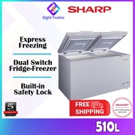 [FREE DELIVERY] SHARP Chest Freezer | Dual Cooling 2-in-1 | LED Lighting | 110L / 160L / 220L / 310L