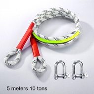 Car Tow Strap 5/7M 10T Outdoor Emergency Tow Ropes Off Road 4x4 Accessories Nylon Emergency Rescue T