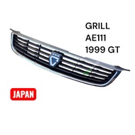 GRILL TOYOTA COROLLA SEG AE111 GT 1999 2000 ORIGINAL HALFCUT JAPAN EMBLEM GOLD