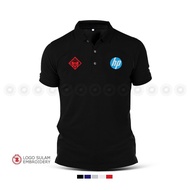 2025  Polo  Shirt Sulam HP Hewlett Packard Laptop Omen Gaming Laptop PC Desktop Baju Lelaki Casual C
