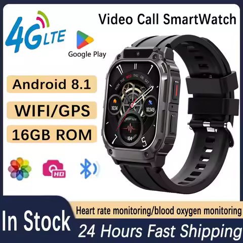 NEW Q80 4G Smart Watch: 1.955" HD Screen, Android OS with Google Play, Front Camera rVideo Calls, GP