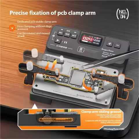 YCS-CH898 Divine Dragon Flame Heating Station 40-260°C for Mobile Phone Repair Motherboard PCB Chips