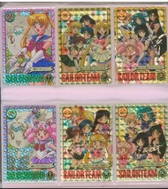 Bandai 1994 萬變咭 萬變卡 Sailormoon Sailor Moon S Graffiti 閃卡 閃中閃 4 至 6 代 共18張 不散賣