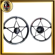 [READY STOCK] SPORT RIM SUZUKI PANTHER SPORT RIM TXR TXR150 BINTANG ST99 GOLD BLACK SIAP BEARING BUS