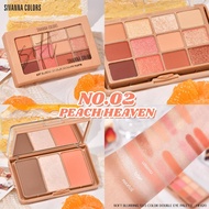 Sivanna Colors SOFT BLURRING 12/3 COLOR DOUBLE EYE PALETTE : HF620