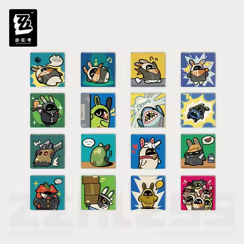 Sunsyea Zenless Zone Zero Official Merch miHoYo Original Series The Bangboo Acyclic Refrigerator Mag