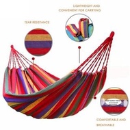 Hanging Bed Swing Camping Outdoor Hammock Rainbow