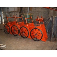 [SG Instock] Heavy Duty Concrete Cart Wheel Barrow Buggy 2 Wheeler Pull Cart