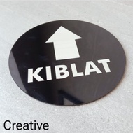 Acrylic Sign Board Qibla Direction | Qibla Sign