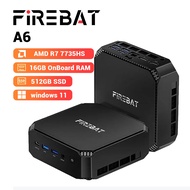 Firebat AMD Ryzen 7 7735HS Triple-Display A6 Mini PC (16GB RAM/512GB SSD)