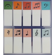 Bookmark (Post-It) Made Of Transparent PVC Plastic Sheets A Set Of 10 Types 200 Pieces-Reusable Stic
