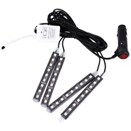 C TYPE UNIVERSAL CAR MULTICOLORED INTERIOR DECORATIVE 6W LAMP REMOTE CONTROL