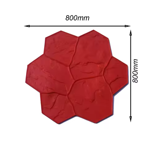 Colored Concrete Stamped Molds For Embossed Floor Imitation Stone Ice Crack Pattern Park Sidewalk Ce