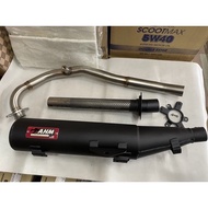 AHM Max Flow Benelli RFS150 Racing Std Cutting Black Exhaust 32MM