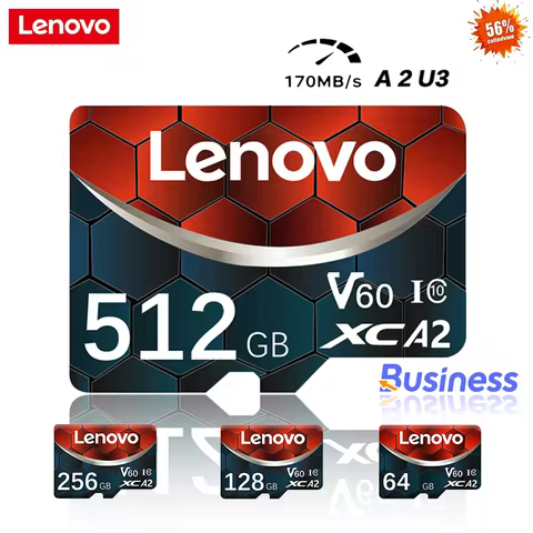 Lenovo High Speed SD Card 512GB Original TF Card 64GB Micro TF SD Card 128GB 256GB Tarjeta Micro Mem