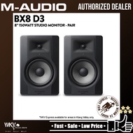 M-Audio BX8 D3 8 Inch Active Studio Monitor Speaker - Pair (BX 8 /BX-8)