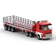 Building Block Brick Toy MOC87395 Truck Trailer Farm Small Particle Puzzle Hot Sale J
