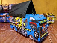 mainan anak/miniatur truk oleng/Spongebob/truk oleng/miniatur truk oleng termurah/miniatur truk kayu/miniatur truk lampu kelap kelip