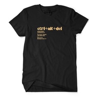 CTRL ALT DEL Premium Distro T-Shirt - Cool Positive Motivational Words Shirt Unisex Adult