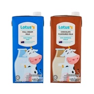 Lotus's Tesco Full Cream Milk / Chocolate UHT Milk  1L