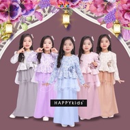 Baju Raya Kanak-Kanak Perempuan Peplum Baju Girls Kids Sedondon adik kakak Bb Happykids Nisa