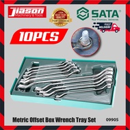 SATA 09905 10PCS Metric Offset Box Wrench Tray Set