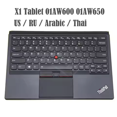Rus US Thailand Arabic Dock Station magnetic suction Keyboard for ThinkPad X1 Tablet Gen 2 2016 2017