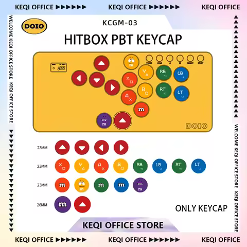 Doio Hitbox Kcgm-02 KCGM-03 19keys Keycap Pbt Sublimation Customized Mini Keyboard Keycap PC Gamer D