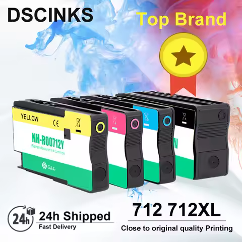Comaptible ink cartridge 712 for HP 712 712XL ink cartridge for HP T210 T230 T250 T630 T650 printer 