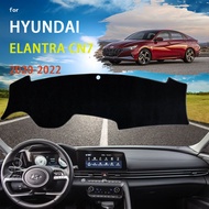 Dashboard Cover Dash Mat สำหรับ Hyundai Elantra Avante I30ซีดาน CN7 2021 ~ 2023 Pad Sunshade Cushion Sun Visor Parasol อุปกรณ์เสริม