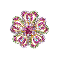 R035 - Heart Shape Flower Ring cincin bunga bentuk jantung Size  ( w x h )  :  36mm   x   36mm  -  {