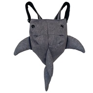 MUJI 2024 ใหม่อินเทรนด์ Zoo Whale Shark กระเป๋าเป้สะพายหลัง Whale Niche แฟชั่นแบรนด์ผู้ชายและผู้หญิง