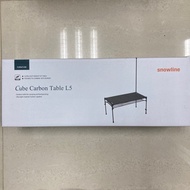 全新現貨🇰🇷 韓國製 Snowline  戶外碳纖維 X 鋁合金摺枱 Cube Carbon Table L5 Black 露營枱 camping table