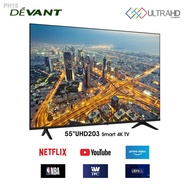 ❁✷¤Devant 55-inch Smart 4K TV with FREE Wall bracket - 55UHD203