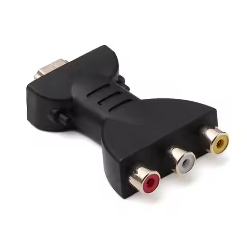 HDMI TO AV Gold-plated HDMI-compatible Male To 3 RGB RCA Video Audio Adapter AV Component Converter 