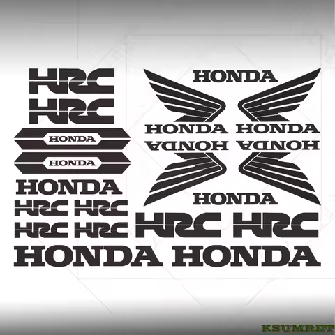 For Honda HRC Sticker Motorcycle Stickers Hrc Logo Decal Waterproof