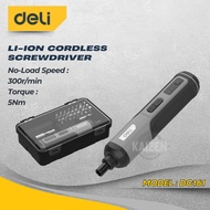 DELI DC161 4V Pemutar Skru Tanpa Wayar 5Nm | Cordless Screwdriver