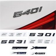 ABS Car Rear Trunk Letters Logo Badge Emblem Sticker For BMW 5 Series 520i 523i 525i 528i 530i 535i 