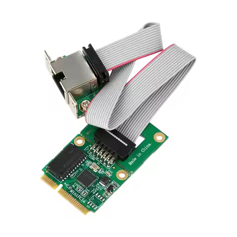2.5Gb Network Adapter M.2 A+E/Mini PCIE to RJ45 COM Port RTL8125BG Chip 2.5G/1G/100Mbps Gigabit Ethe