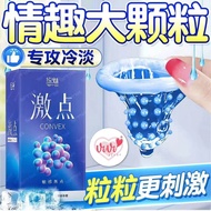 Vivi Convex Dotted Condom Latex 10PCS Lubricated Hyaluronic Acid Kondom Berduri (Not Durex) 悠魅激点颗粒10