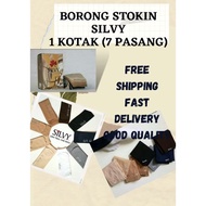 PROMOSI 💥BORONG STOKIN SILVY MESIR 1 KOTAK 7 PASANG