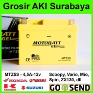 Aki Motor kering BEAT Honda Motobatt MTZ5S Aki Motor GS Yuasa Motoba