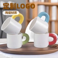 Fat Cup Ceramic Mug Water Cup Printed Pattern Photo Style Advertising Cup