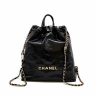 CHANEL 22 雙肩Hobo bag  - 小號黑金