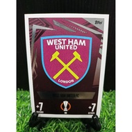 Card logo west ham United FC Topps match Attax 2023-2024