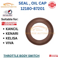 ORIGINAL 12180-87201 SILICONE Oil Cap Seal for Perodua Kancil, Kenari, Kelisa, Viva
