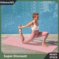 [kidsworld1.sg] Foldable Yoga Mat 4mm Thick Workout Mat Double Sided Non-slip for Travel Picnics