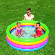 Bestway 4 Ring Rainbow Motif Children's Swimming Pool 51117 (157 x 46 cm)
